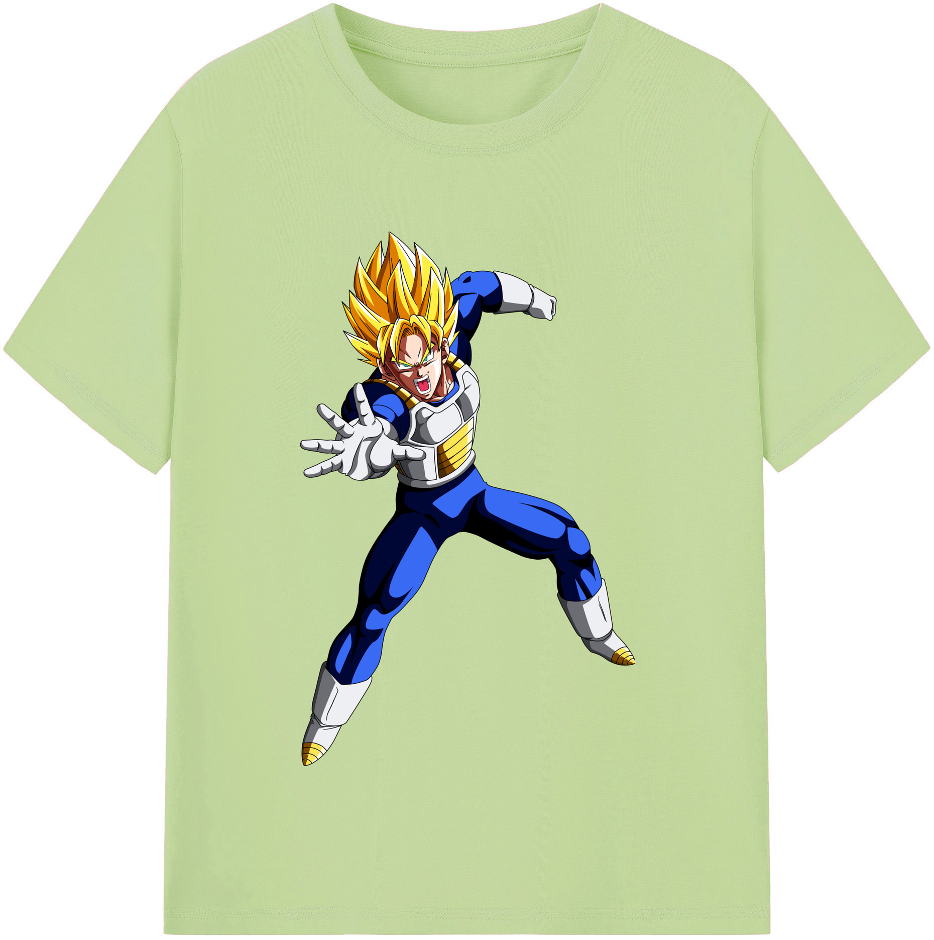 （画像用） ドラゴンボール ベジータ四世（Bejīta Yonsei）DRAGON BALL Vegeta IV 綿100％半袖Tシャツ（フロントプリント）